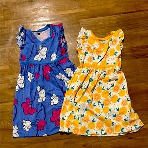 Tea Collection Lemon and Floral Sundress Sleeveless size 8